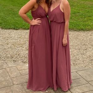 Beautiful evening gown dusty rose colored